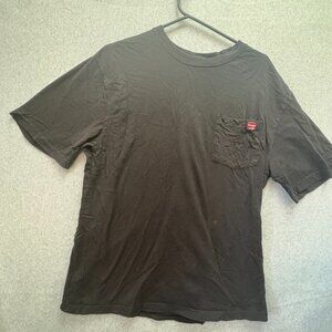 Wrangler Pocket T Shirt Men’s Large Black Workwear Casual